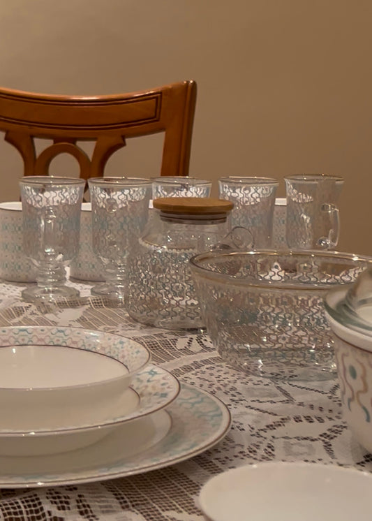 Service a Table Vert 53pcs + Cadeau 36pcs